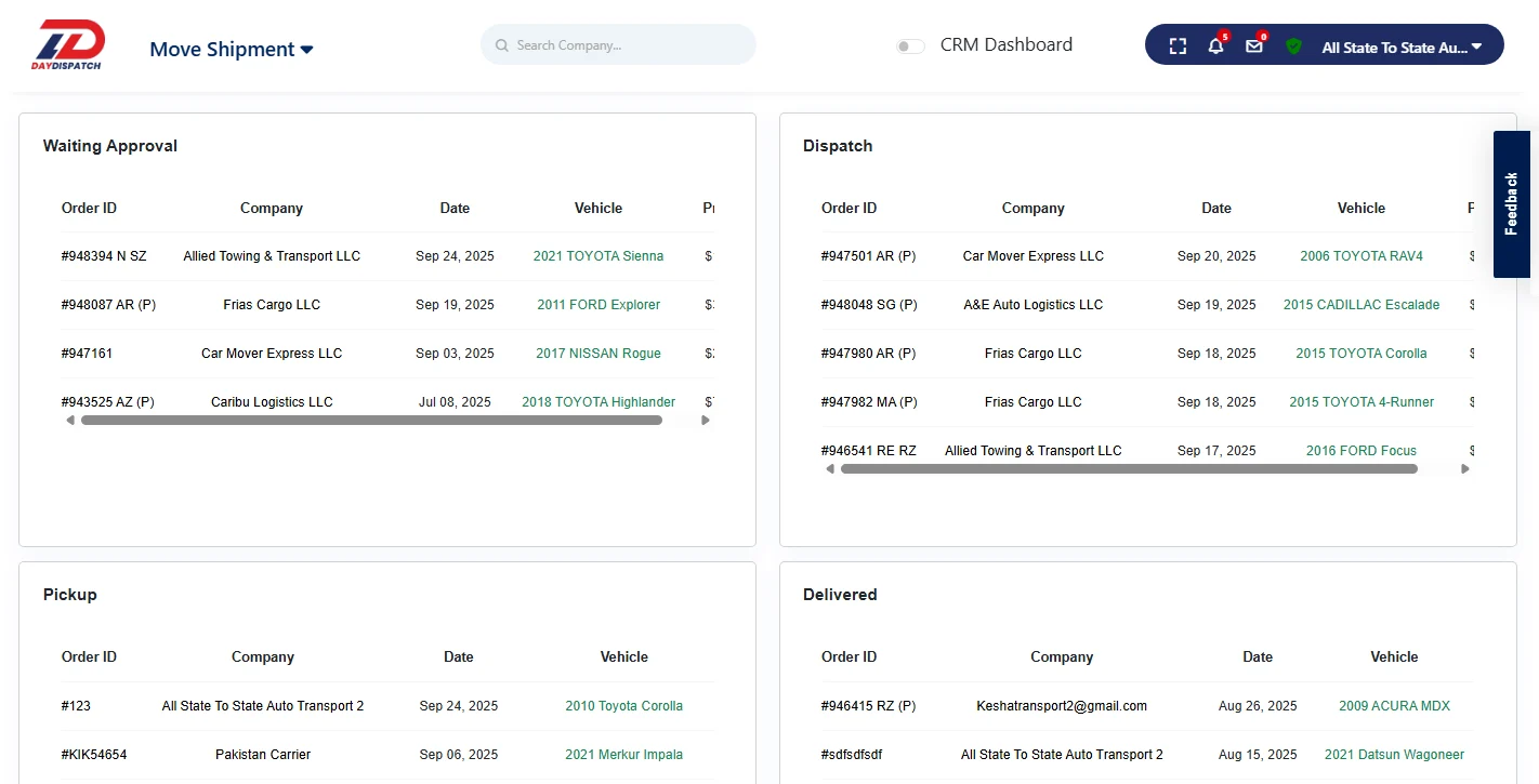 Shipment Management